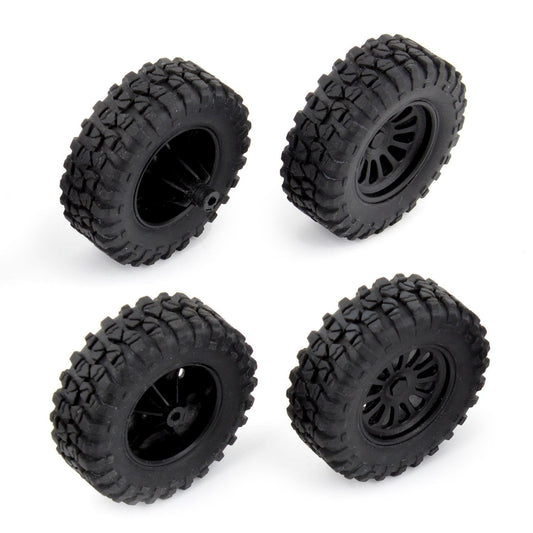 AE21431 - Team Associated MT28 Front and Rear Wheels and Tires, mounted