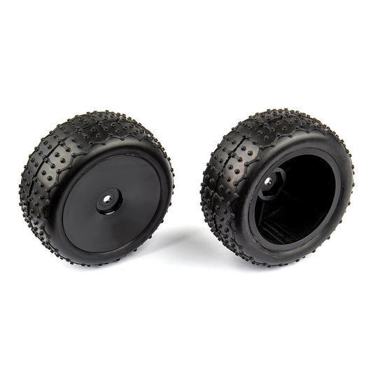 AE21540 - Team Associated Rear Wide Mini Pin Tires, mounted