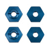 AE21562 - Associated Electrics FT 1:14 Wheel Hexes, blue aluminum