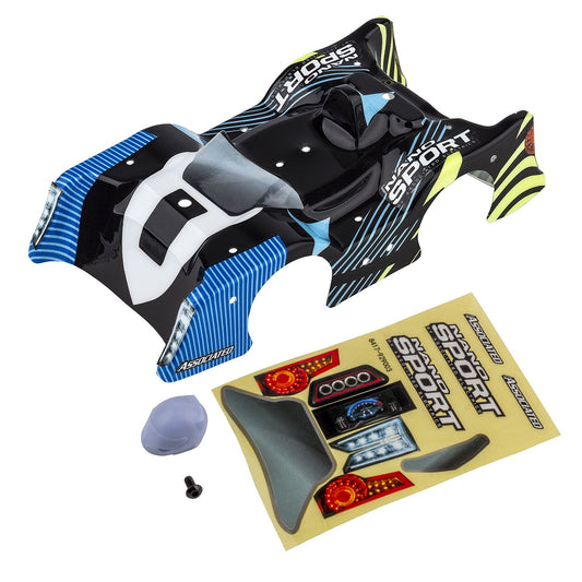 AE21601 - Team Associated NanoSport Blue and Black Body, with decals