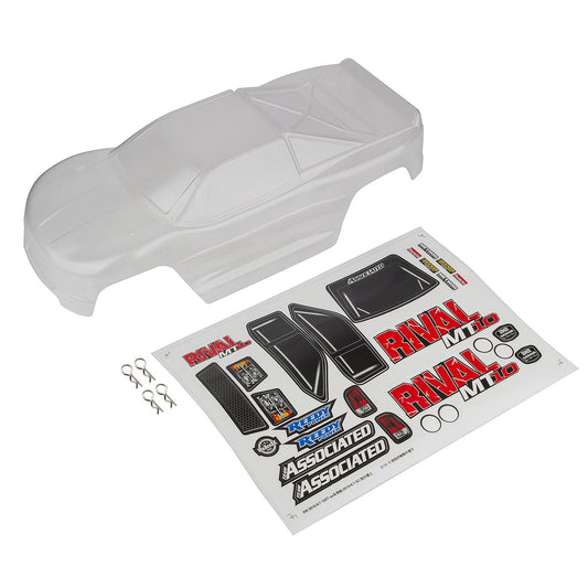 AE25838 - Team Associated RIVAL MT10 Body, clear