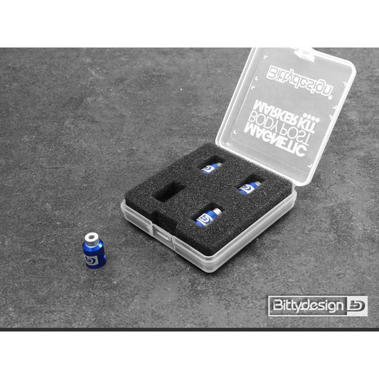 BDBPMK8-BE - Bittydesign Magnetic Body Post Marker Kit - Big Scale - Blue