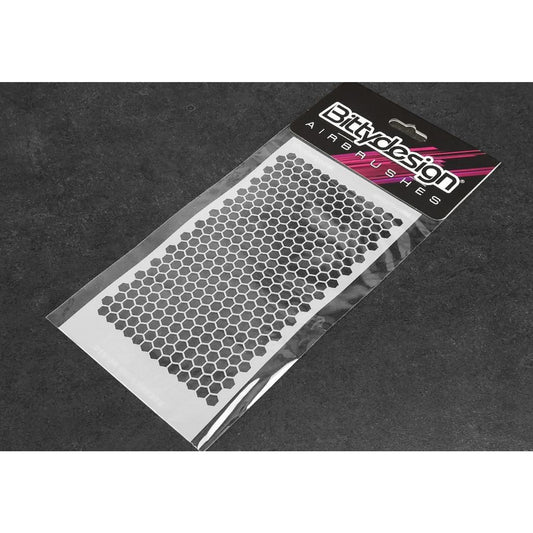 BDSTC-002S - Bittydesign Vinyl Stencil - Honeycomb V1 - Small