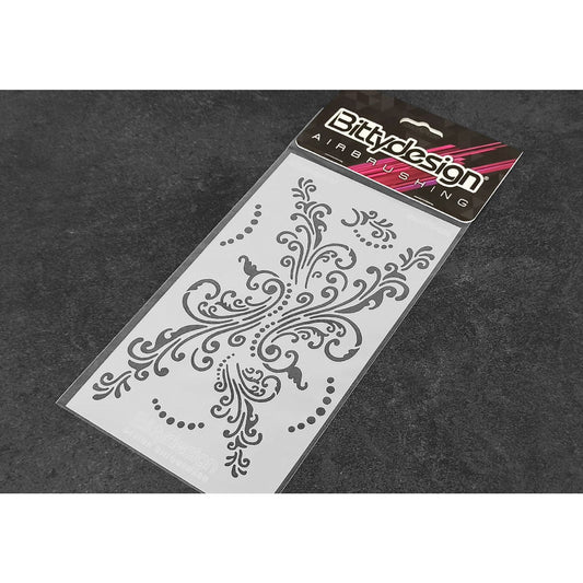 BDSTC-020 - Bittydesign Vinyl Stencil - Floreal