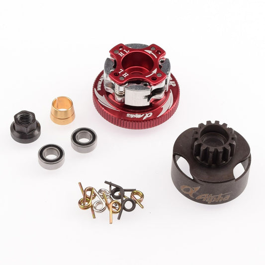 E64-BUR2213 - Alpha Plus 13T Vented Clutch Bell Combo Set