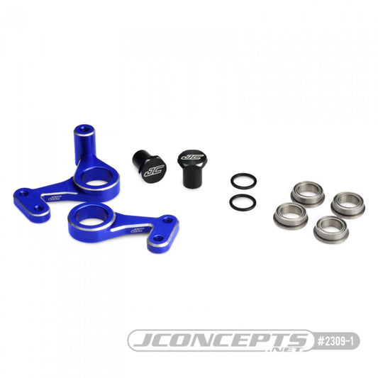 JCO2309-1 - JConcepts RC10 Aluminum Steering Bell-crank Set - Blue