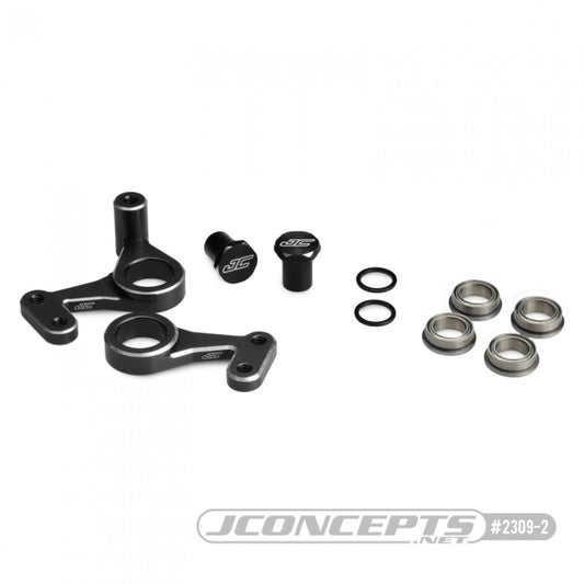 JCO2309-2 - JConcepts RC10 Aluminum Steering Bell-crank Set - Black