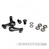 JCO2309-2 - JConcepts RC10 Aluminum Steering Bell-crank Set - Black