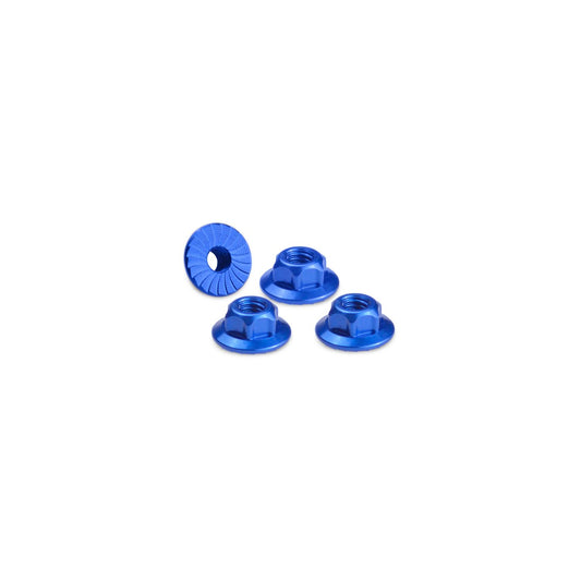 JCO2341-1 - JConcepts 4mm large flange serrated locknut - Blue