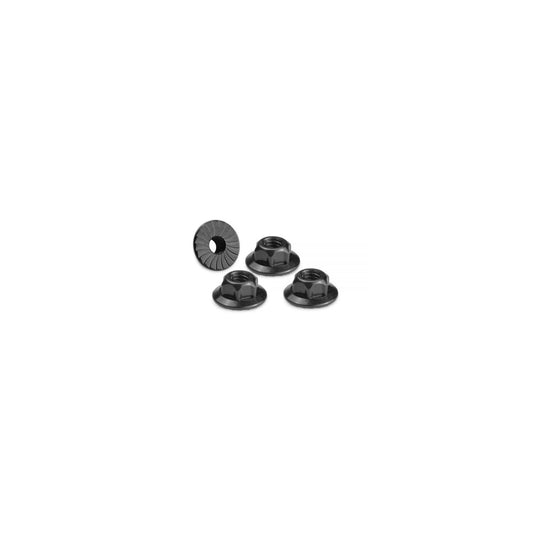 JCO2341-2 - JConcepts 4mm large flange serrated locknut - Black