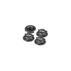 JCO2451-2 - JConcepts Fin, 1/8th Serrated Light-Weight Wheel Nut (Fine Thread) - Closed End - Black