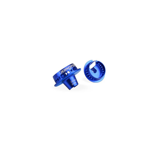 JCO2493-1 - JConcepts Fin, Shock 5mm Off-Set Spring Cup - B6.1 - Blue