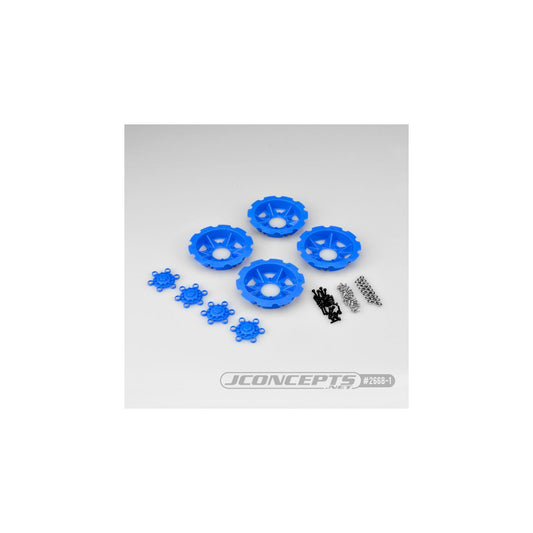 JCO2668-1 - JConcepts Tracker Wheel Discs | Fits Dragon Wheels - Blue