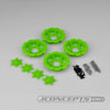 JCO2668-5 - JConcepts Tracker Wheel Discs | Fits Dragon Wheels - Green