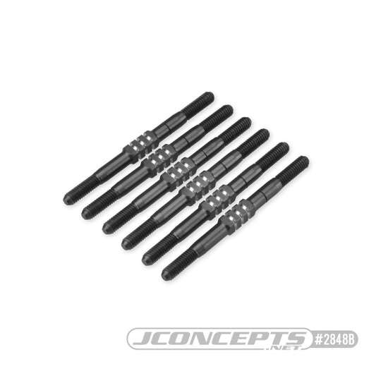 JCO2848B - JConcepts TLR 22 5.0 3.5mm Fin Turnbuckle Kit - Stealth Black