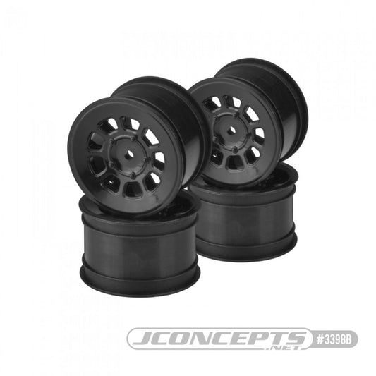 JCO3398B - JConcepts 9-Shot 2.2&quot; Rear Wheel - Black - 4pc.