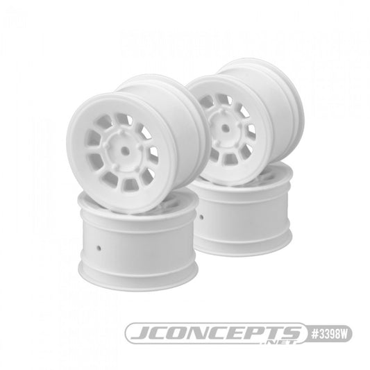 JCO3398W - JConcepts 9-Shot 2.2&quot; Rear Wheel - White - 4pc.