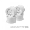 JCO3398W - JConcepts 9-Shot 2.2" Rear Wheel - White - 4pc.