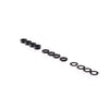 RP-0110-BLK - RUDDOG 3mm Washer Set Black (0.5mm/1.0mm/2.0mm)