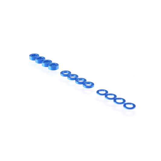 RP-0110-BLU - RUDDOG 3mm Washer Set Dark Blue (0.5mm/1.0mm/2.0mm)