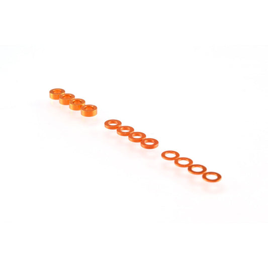 RP-0110-ORA - RUDDOG 3mm Washer Set Orange (0.5mm/1.0mm/2.0mm)