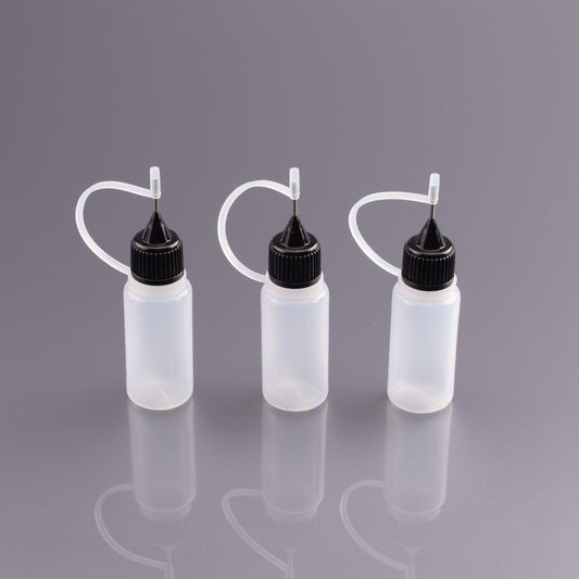 RP-0458 - RUDDOG Steel Tip CA Glue Bottles (3pcs | 10ml | Empty)